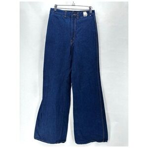 Vintage 70s Bear Bottoms Wide Leg Bell Bottom Jeans Womens 31 Hippie Flare Denim